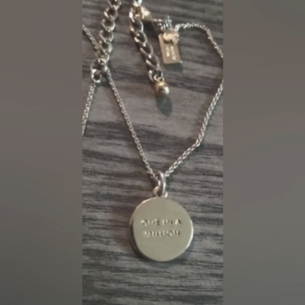 One In A Million Script Necklace Initial K Kate S… - image 1